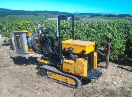 Un chenillard dans la viticulture : un choix intelligent