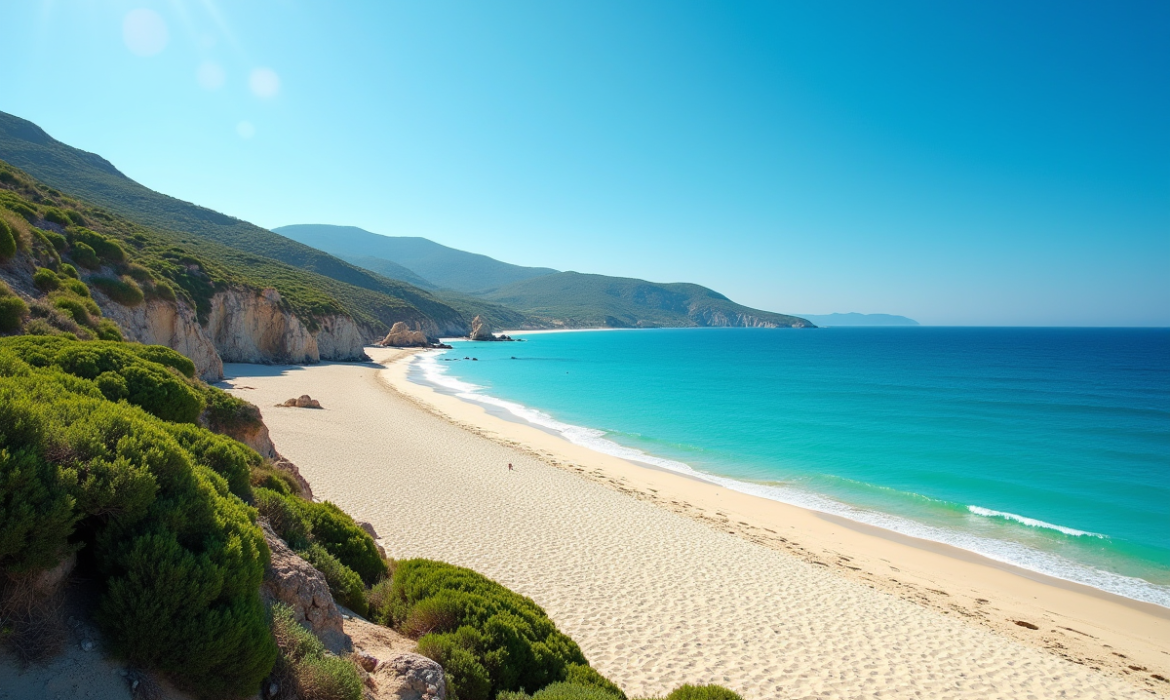 Exploration littorale : plages et criques de la carte de la Corse-du-Sud